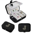 thumbnail image 1 of Parima Black Travel Jewelry Case, Initial Jewelry Travel Case, Personalized Gifts Travel Jewelry Case Organizer, Gifts for Women, 1 of 6