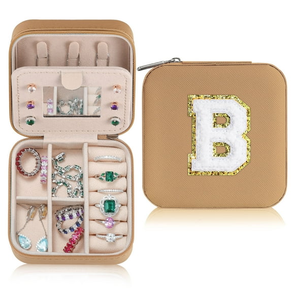 Parima Trendy Travel Jewelry Case, Small Jewelry Organizer Box, Jewelry Travel Organizer, Travel Gifts for Women Travel Essentials