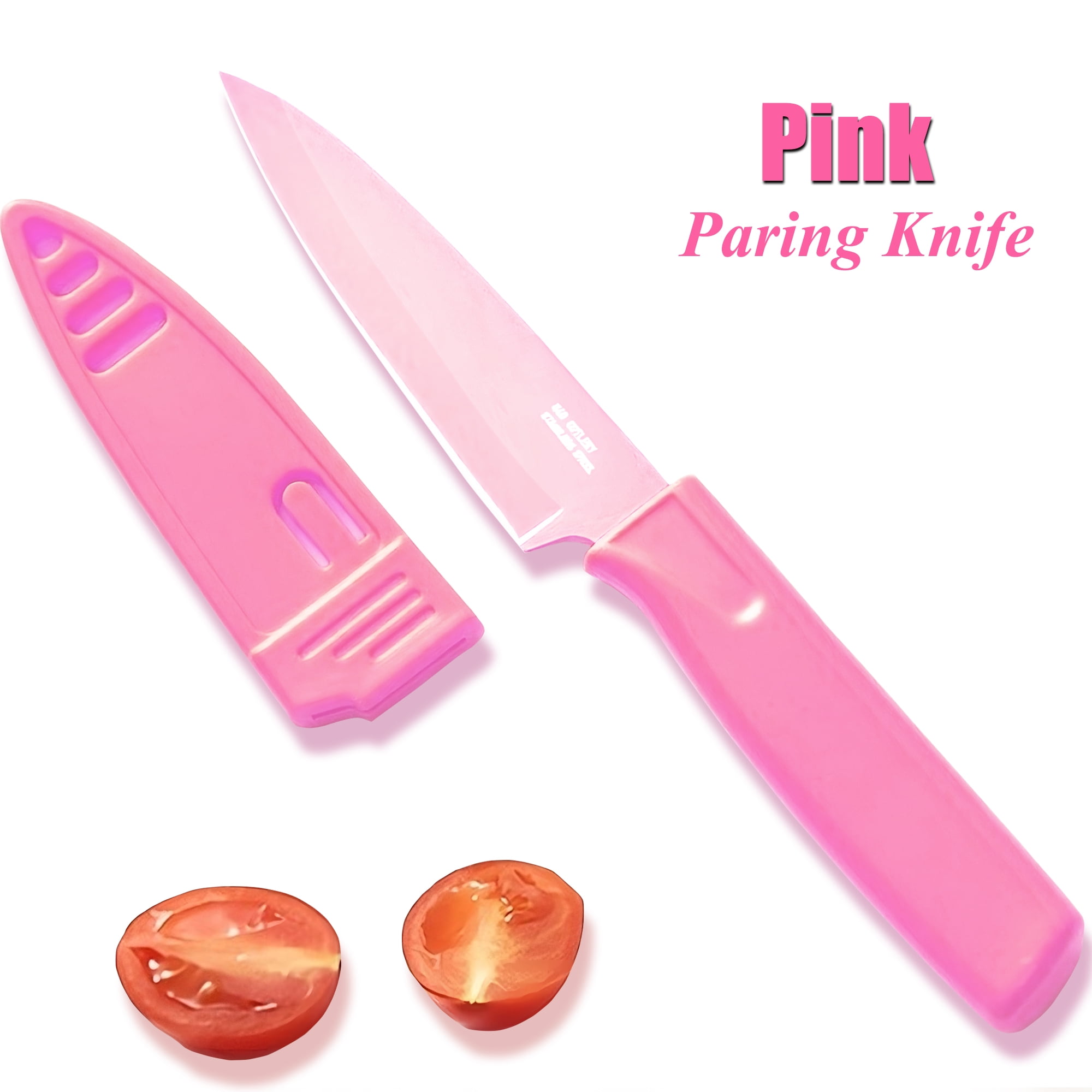 VITUER Paring knife, 4PCS Paring knives (4 Knives and 4 Knife cover), 4  Inch Peeling Knife, Fruit and Vegetable Knife, Ultra Sharp Kitchen Knives
