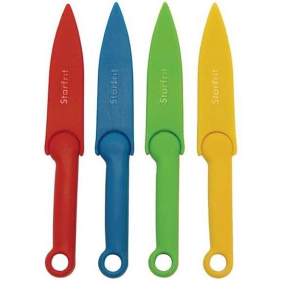 Paring Knife Set with Covers - Pack of 4