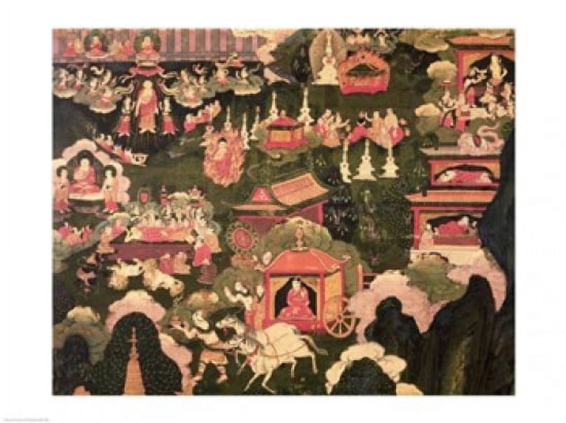 Parinirvana and the Death of Buddha Canvas Art - (36 x 24)