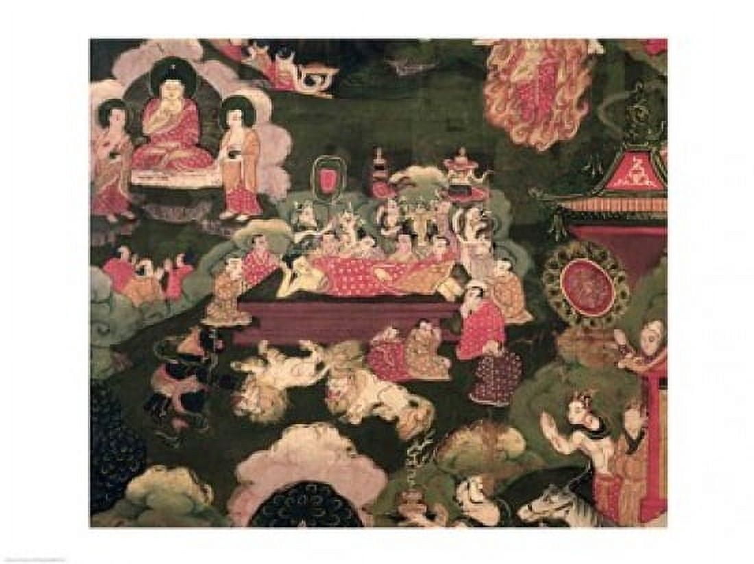 Parinirvana from The Life of Buddha Sakyamuni Canvas Art - (24 x 18)