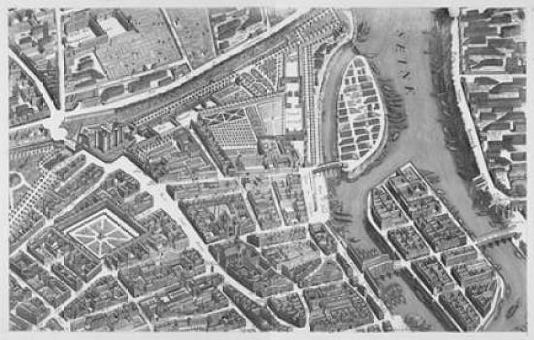 Paris 1739 Sectional map Canvas Art - Michel-Etienne Turgot (12 x 18)