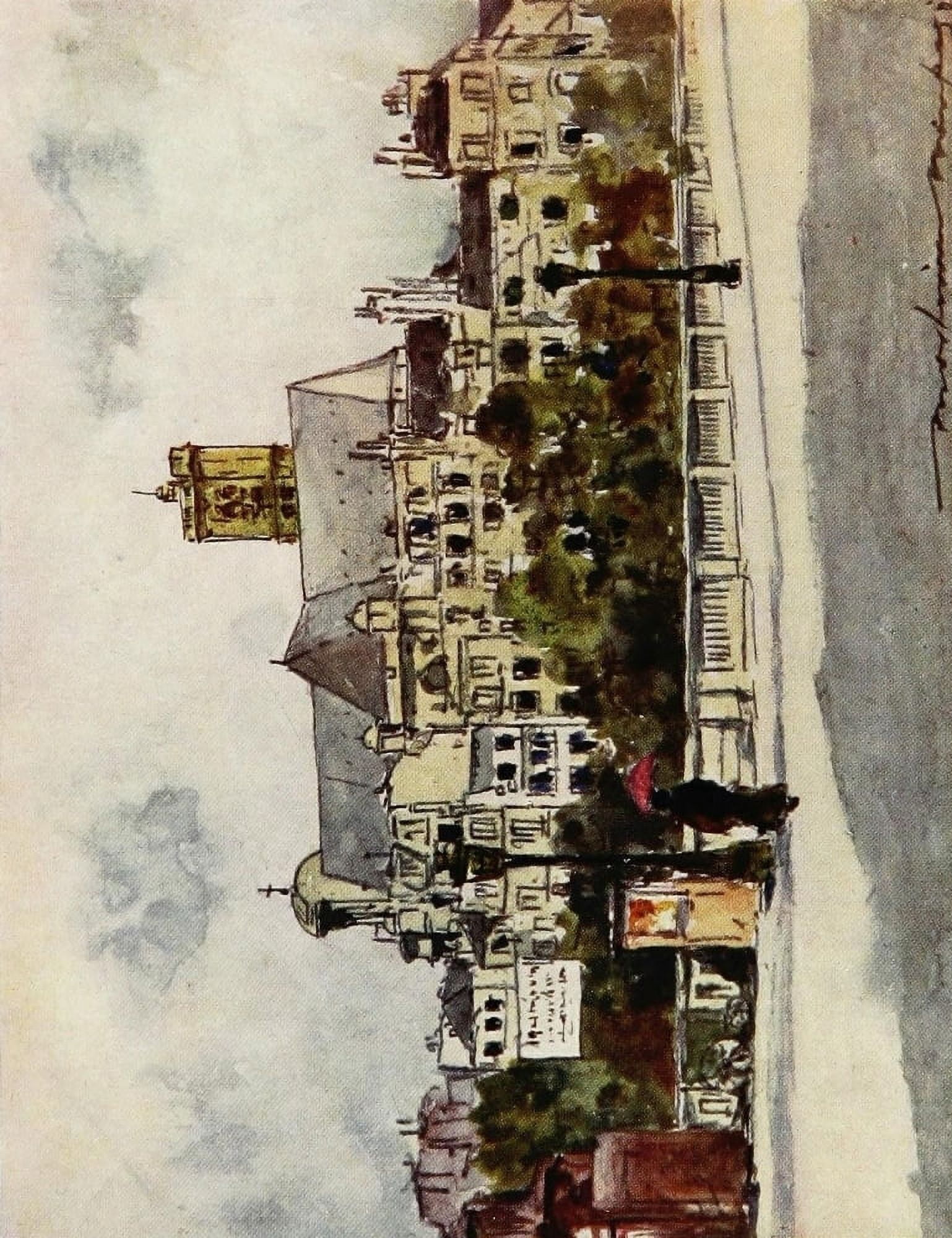 Paris 1909 Au bord de la Seine Canvas Art - Mortimer Menpes (24 x 36)