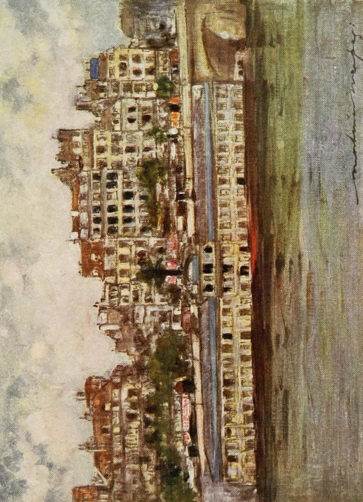 Paris 1909 Bathing House (Samaritaine) Canvas Art - Mortimer Menpes (24 x 36)