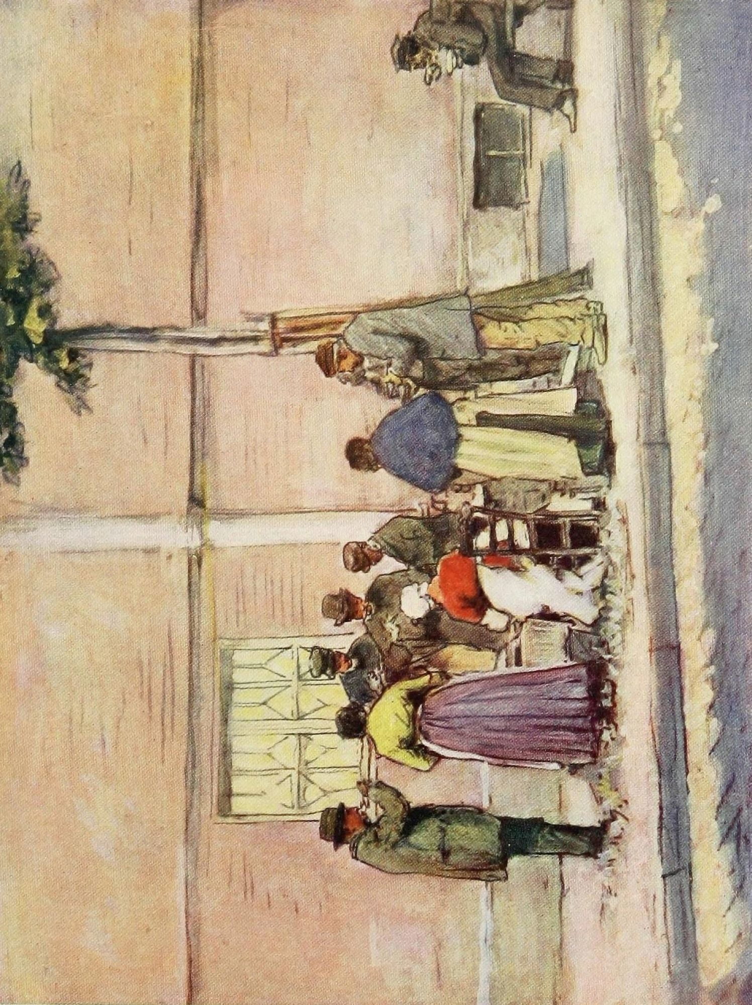 Paris 1909 Dejeuner Al Fresco Canvas Art - Mortimer Menpes (24 x 36)