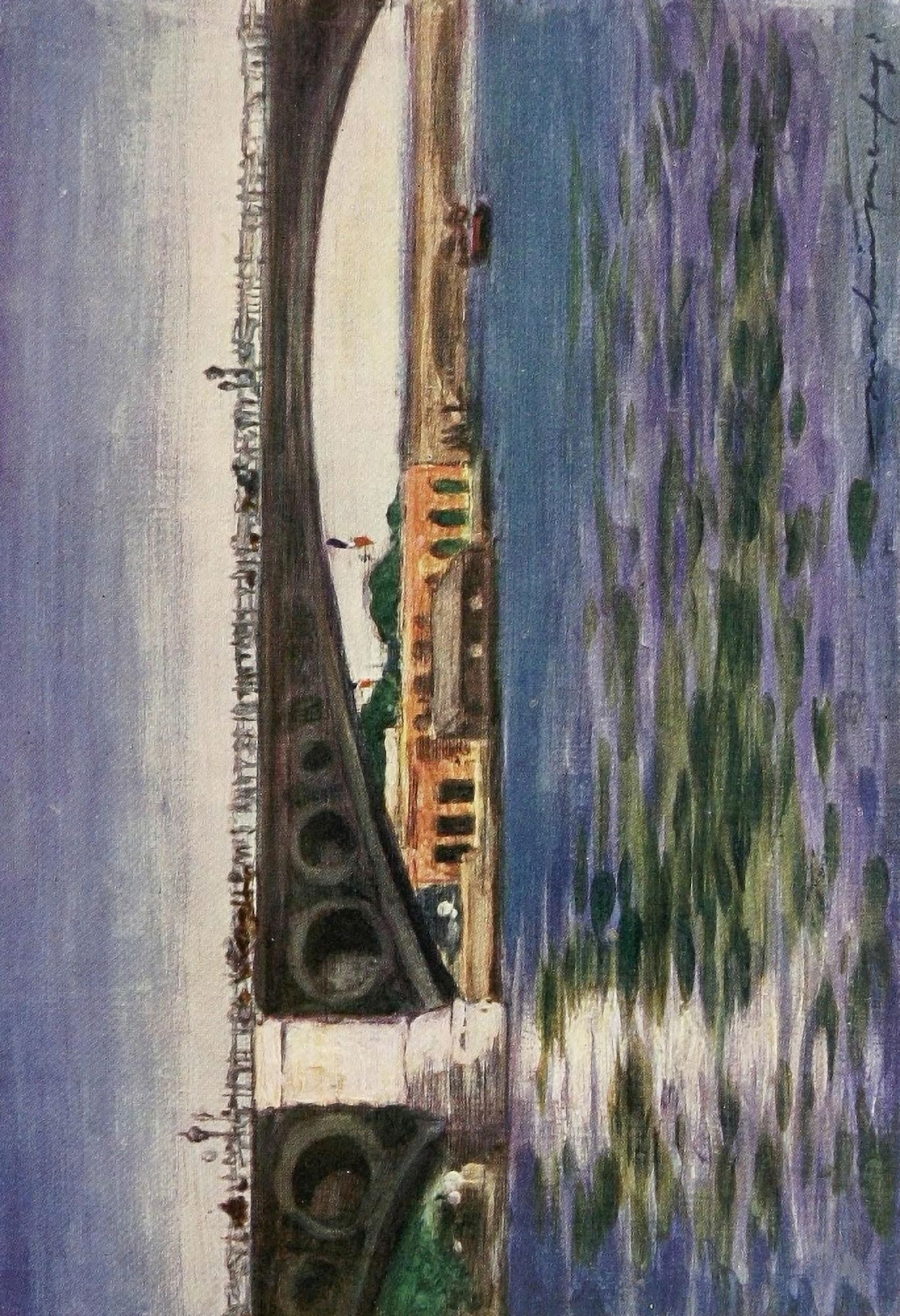Paris 1909 Pont Concorde Canvas Art - Mortimer Menpes (18 x 24)
