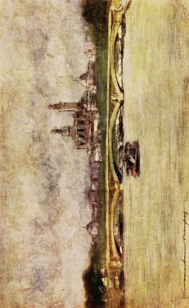Paris 1909 Pont de lAlma Canvas Art - Mortimer Menpes (18 x 24)