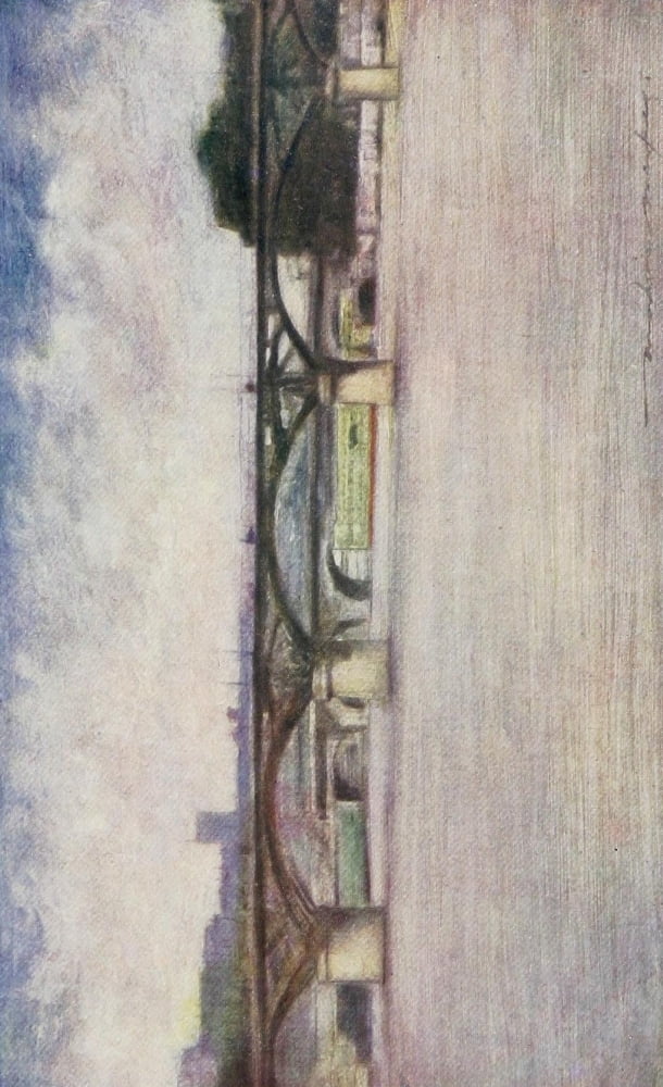 Paris 1909 Pont des Arts 2 Canvas Art - Mortimer Menpes (24 x 36)