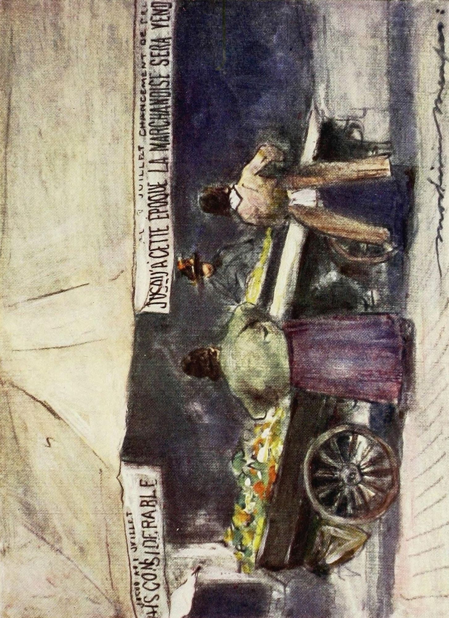 Paris 1909 Rue de La Fayette 2 Canvas Art - Mortimer Menpes (18 x 24)