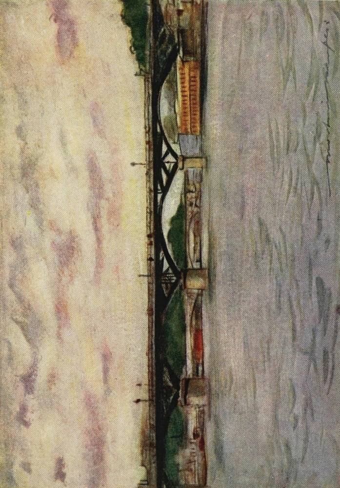 Paris 1909 Seine early morning Canvas Art - Mortimer Menpes (18 x 24)