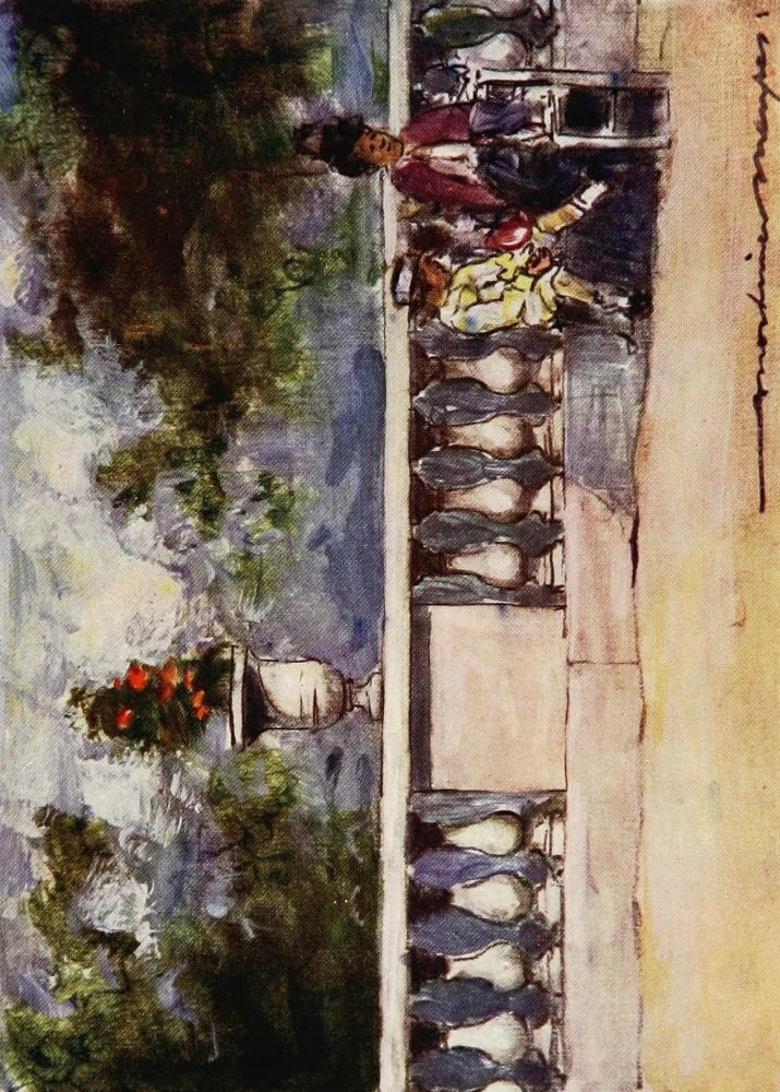 Paris 1909 Tuileries Canvas Art - Mortimer Menpes (24 x 36)