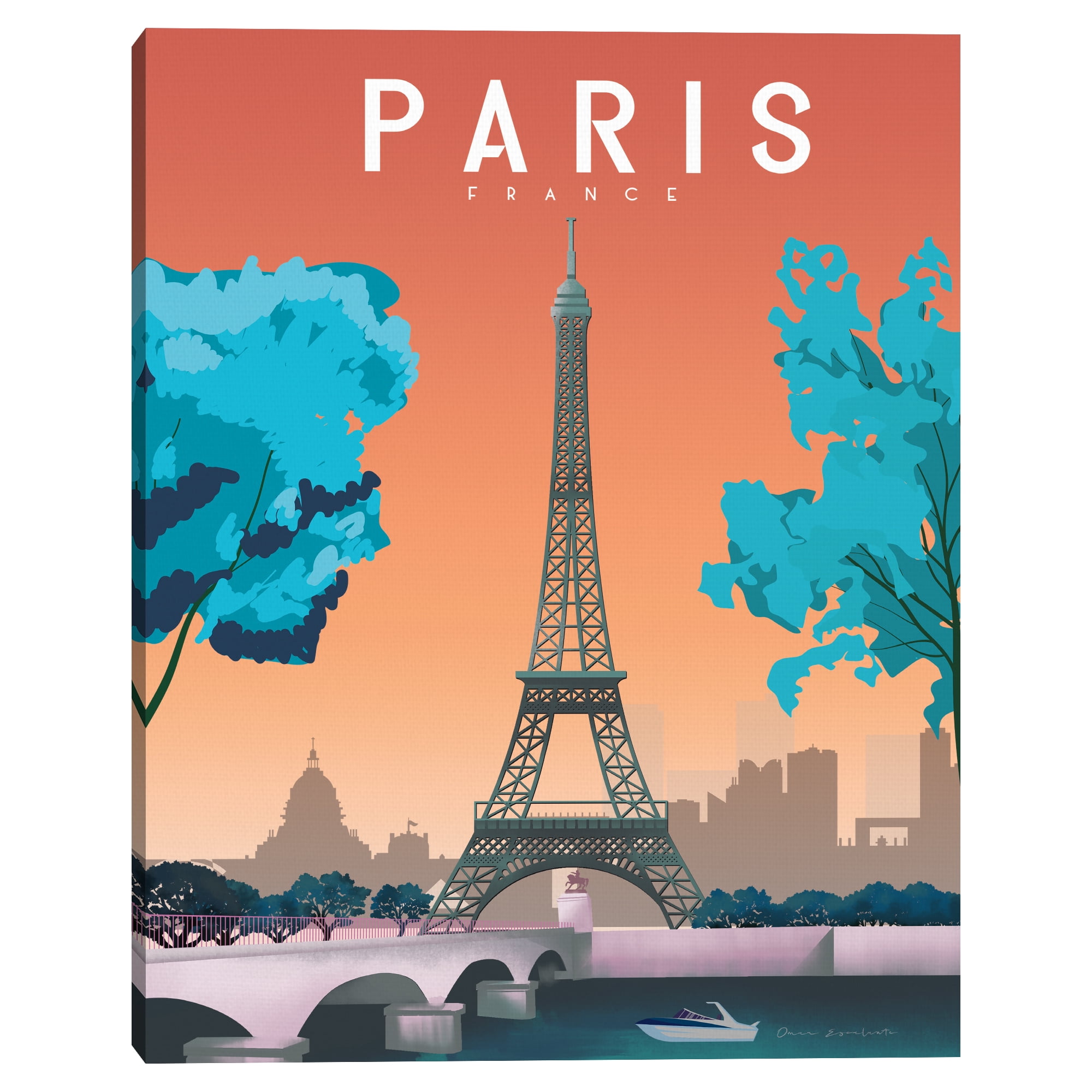Paris 2 by Omar Escalante Canvas Art Print
