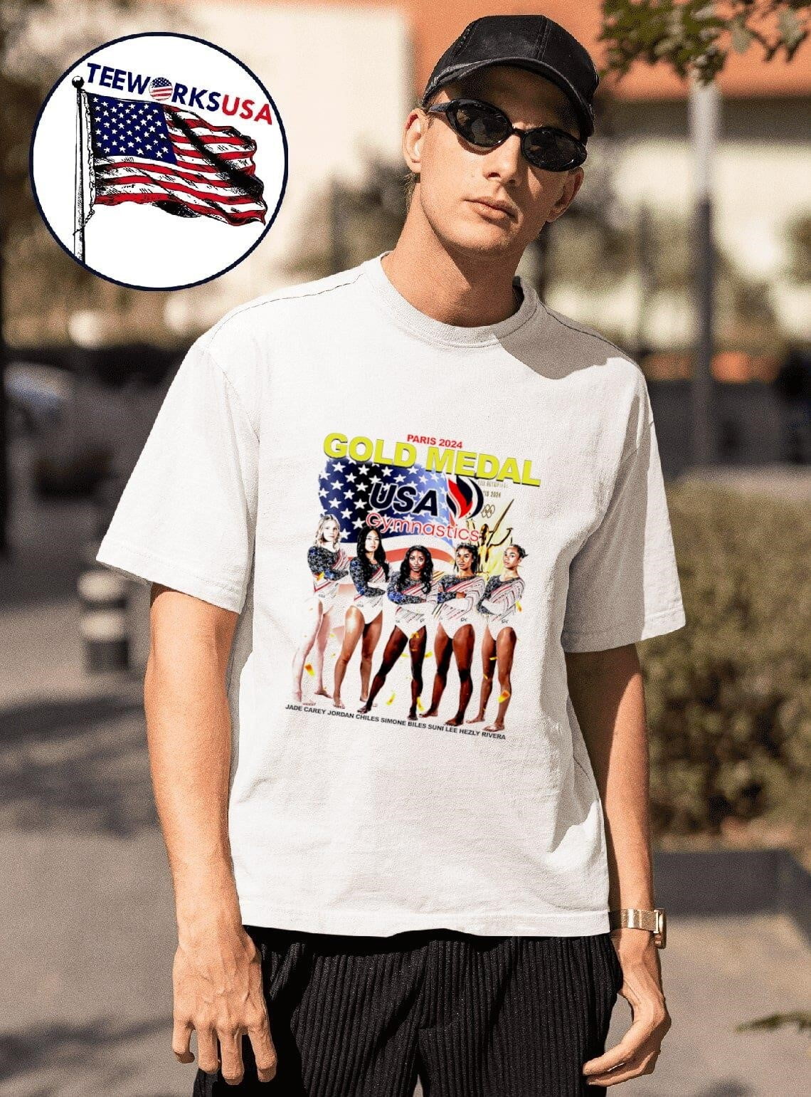 Paris 2024 Gold Medal Usa Gymnastics Shirt