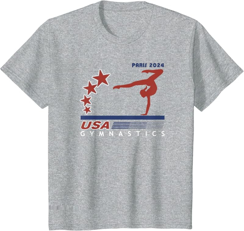 Paris 2024 Summer Games Team USA Gymnastics America Sports TShirt