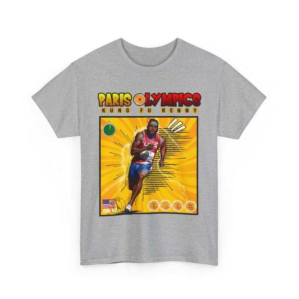 Paris 2024 Team USA Kung Fu Kenny Bednarek Track Unisex Cotton Tee
