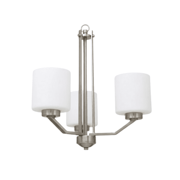 Directrenosupply Paris 3-Light Contemporary Brushed Nickel Standard Chandelier