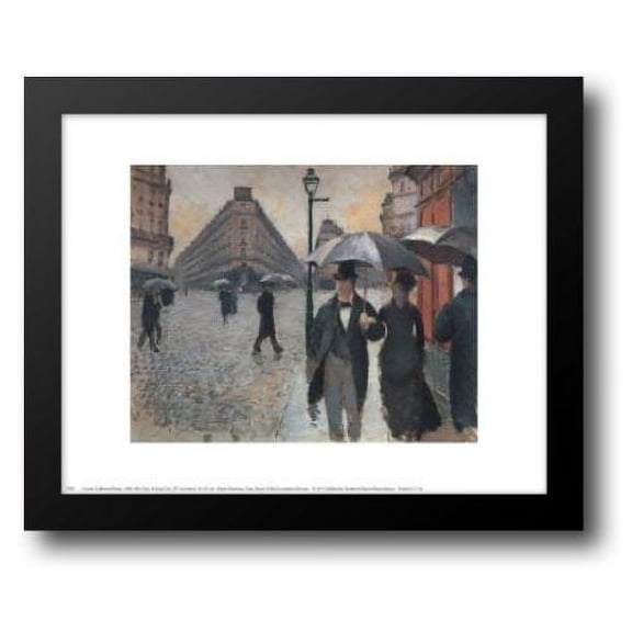 Paris, A Rainy Day, 1877 18x15 Framed Art Print by Caillebotte, Gustave