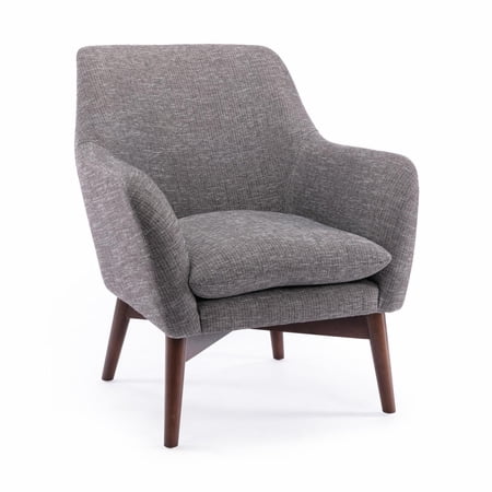 Paris Accent Chair in Ashen Gray Woven Polyester Performance Fabric