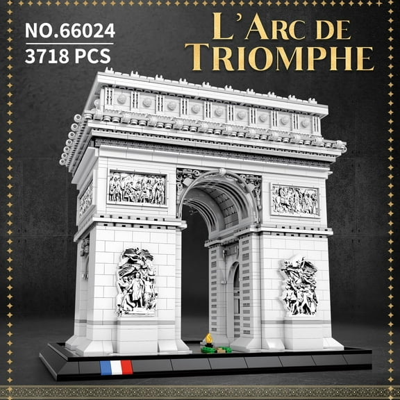 Paris Arc de Triomphe Modular Building Blocks Toys Set France Famous Landmark Bricks Collection 3718pcs