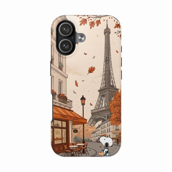 Paris Autumn Eiffel Tower Case for iPhone 11 12 13 14 15 16 17 Pro Max Plus
