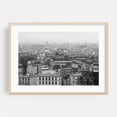 thumbnail image 1 of Over Paris B&W - Paris Île-de-France France Photography Black and White Cityscape Architecture Skyline Vintage Street Photography Graffiti Oak Framed Wall Art Print 5 x 7 inches, 1 of 6