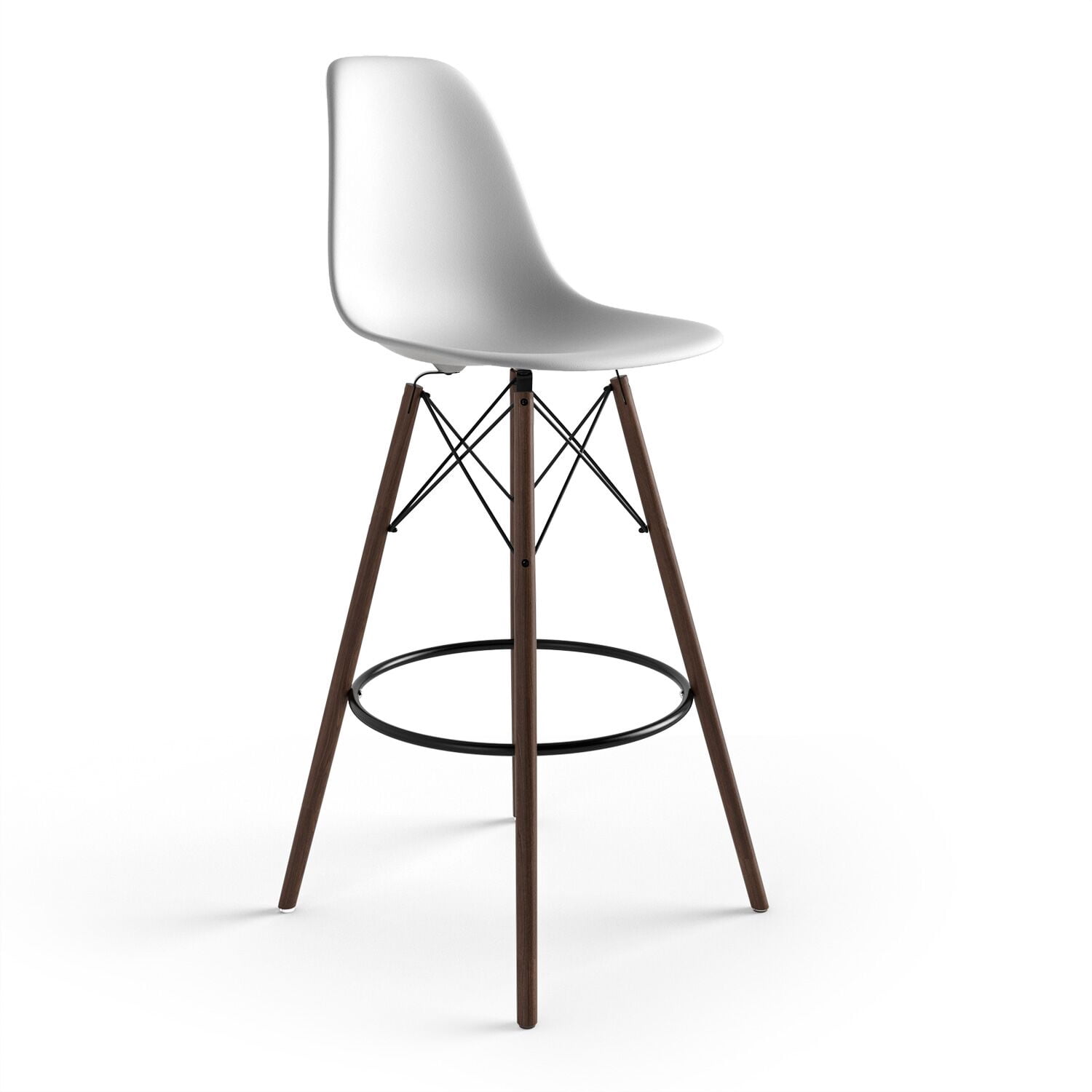 Paris-Bar Stools / Walnut Finished Legs