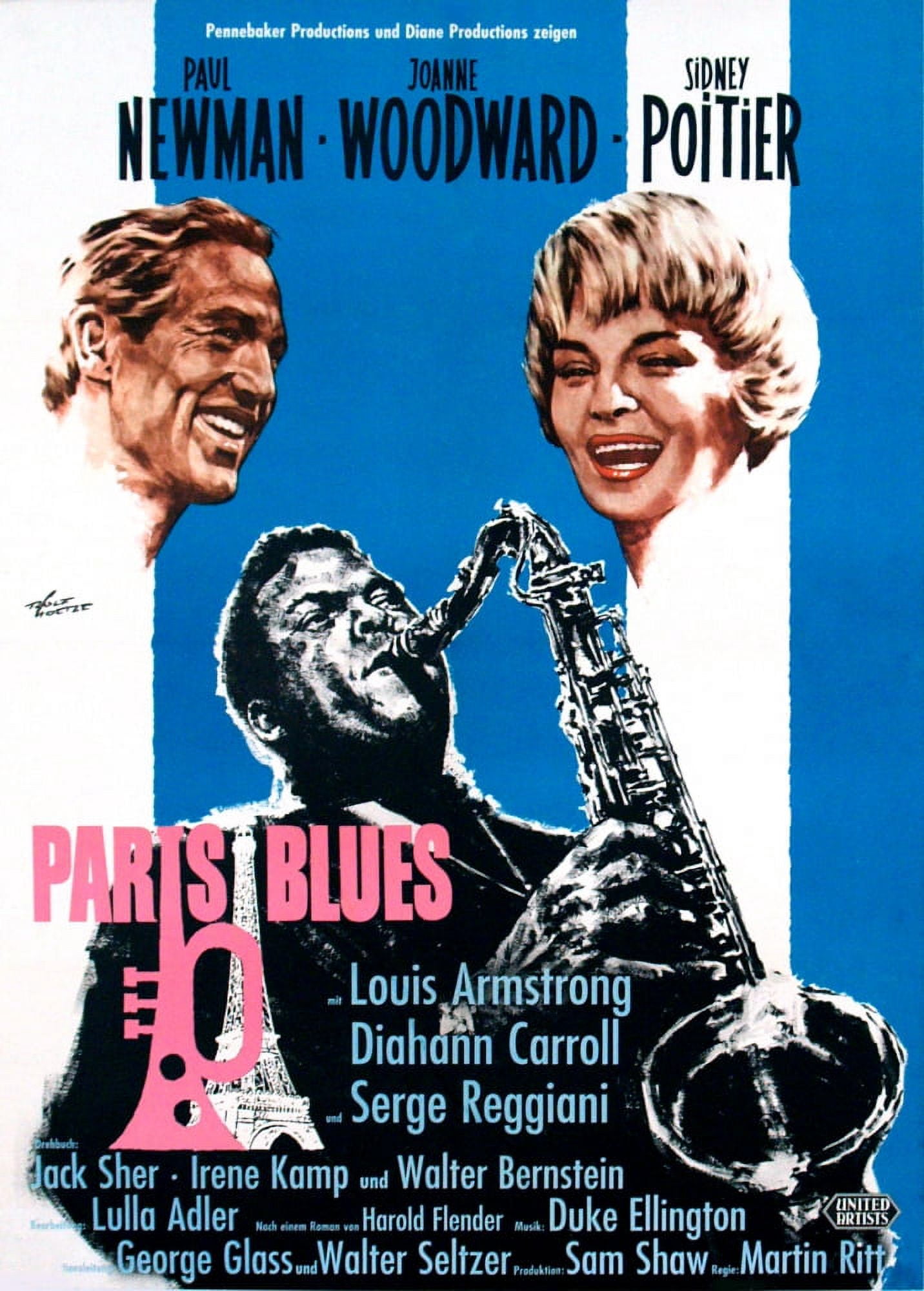 Paris Blues Canvas Art -  (11 x 17)