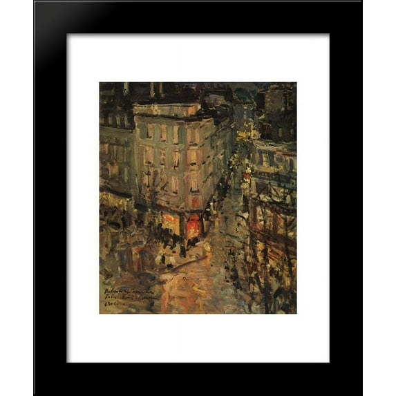 Paris.Boulevard des Capucines. 20x24 Framed Art Print by Konstantin Korovin