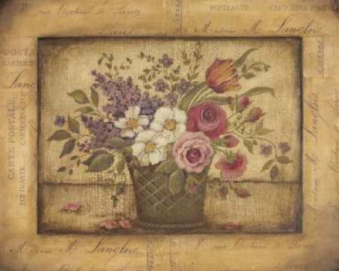 Paris Bouquet I Canvas Art - Kimberly Poloson (20 x 24)