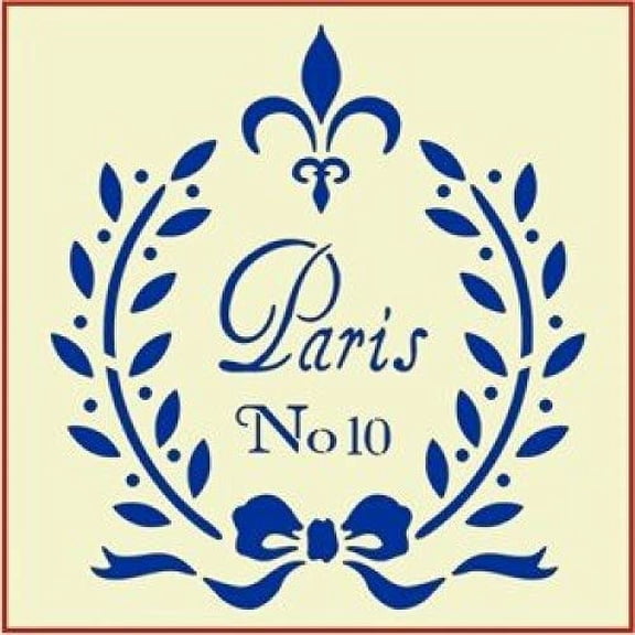 Paris Bow Stencil - French France Country Stencils Deco Art Painting DIY Craft Plastic Wall Stencil Home Decoration French words reusable Mylar template - The Artful Stencil