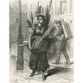 thumbnail image 1 of Paris Bread Carrier In The 19Th Century. From French Pictures By The Rev. Samuel G. Green  Published 1878., 1 of 2