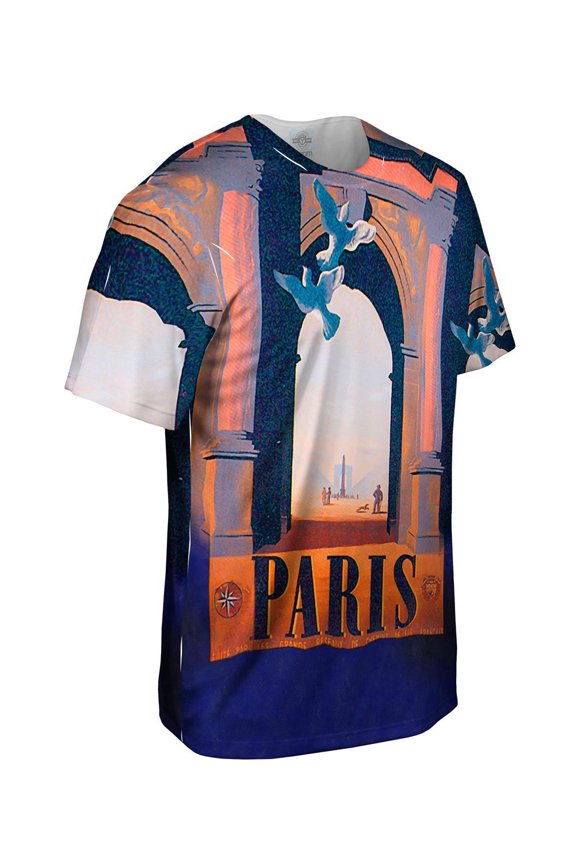 Paris Bridge Mens T-Shirt All Over Print