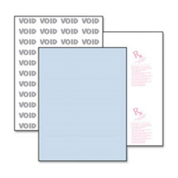 Paris Business Products  Medical Security Paper- Advanced- 8-.50in.x11in.- 500-RM- Blue