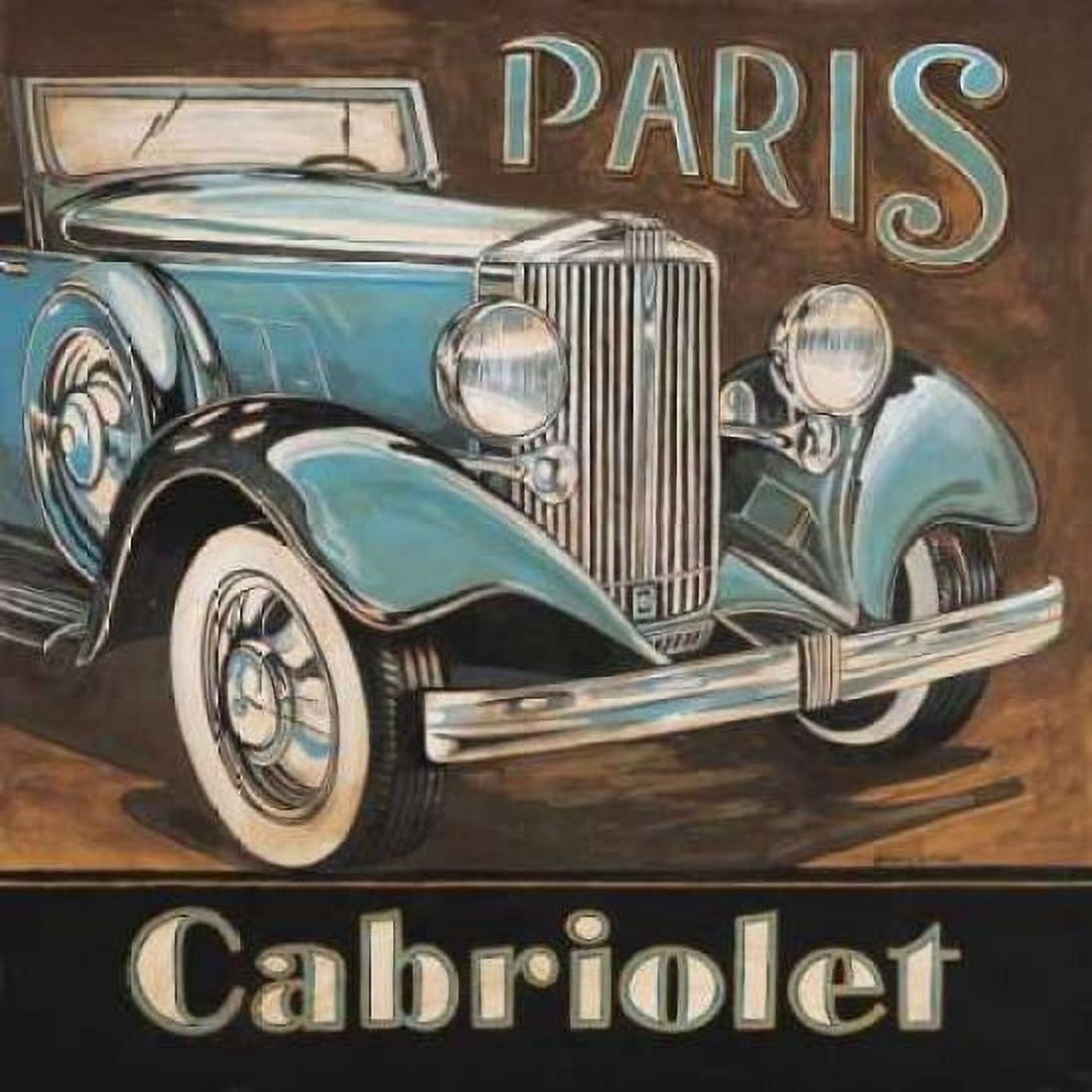 Paris Cabriolet Canvas Art - Gregory Gorham (24 x 24)