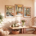 thumbnail image 1 of Paris Cafe Art Print French Bistro Wall Decor Vintage Travel Inspired Set 3 Unframed Paper Print 16x24, 1 of 3