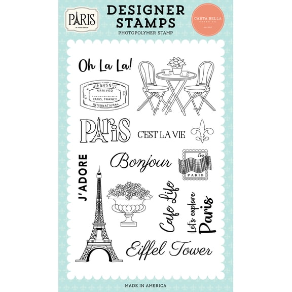 Paris: Cafe Life Stamp Set