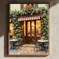 thumbnail image 1 of Paris Cafe Poster Style Romantic Autumn Street Scene Poster Wall Art Vintage Poster, Size 12x18 UNFFRAMED F03.1.7l2807, 1 of 3