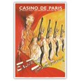 thumbnail image 1 of Paris Casino (Le Casino De Paris) France - Exciting Temptations - Can-Can Dancers - Vintage Cabaret Poster by Pierre O’Kley c.1960s - Master Art Print (Unframed) 13in x 19in, 1 of 4