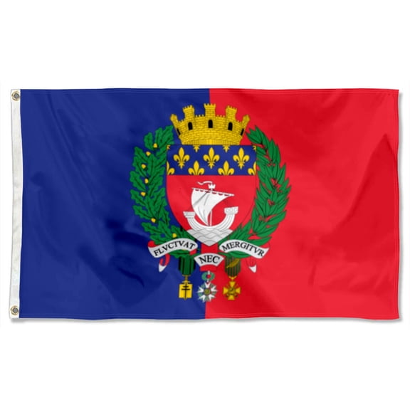 Paris City Flags Polyester 3x5 FT banner