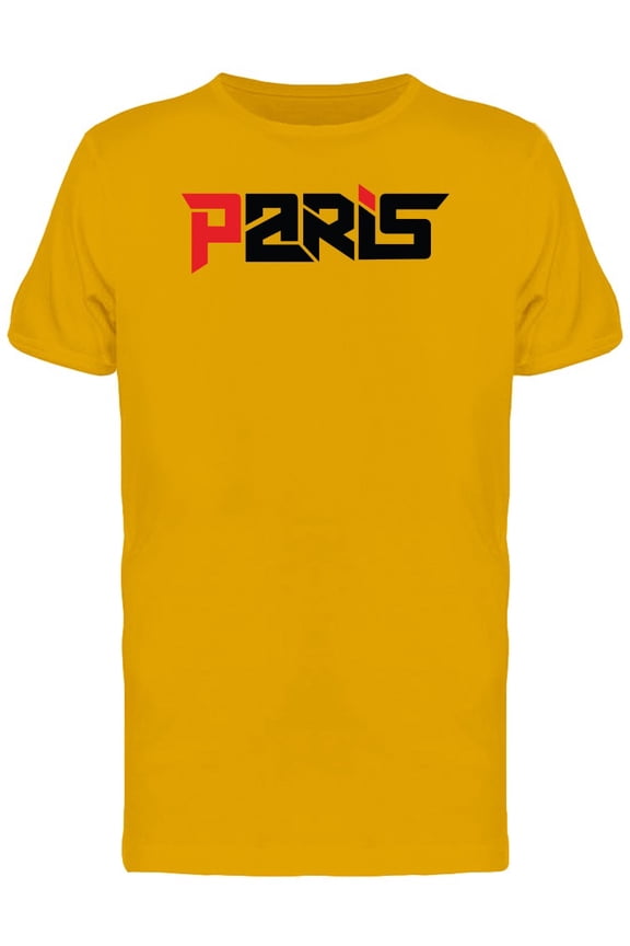 Paris City Lettering T-Shirt Men -Image by Shutterstock, Male Large