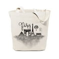 thumbnail image 1 of Paris Cityscape Cotton Canvas Tote Bag, 1 of 4