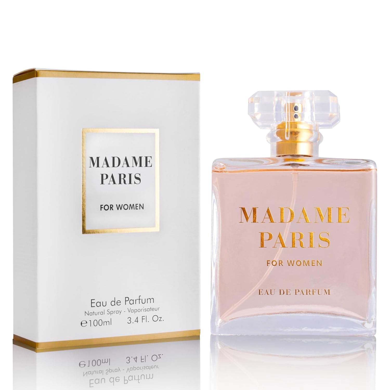 Madame Paris Eau De Parfum for Women, 3.4 oz – Floral, Ambery Scent, Cruelty-Free Perfume