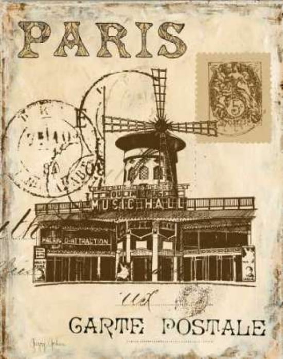 Paris Collage IV Canvas Art - Gregory Gorham (22 x 28)