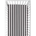 thumbnail image 1 of Sweet Jojo Designs Paris Black and White Fitted Crib Sheet, 1 of 6