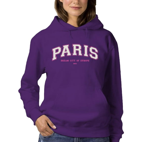 Paris College Banner Hoodie Women -Image by Shutterstock, Female XX-Large