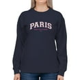 thumbnail image 1 of Paris College Banner Sweatshirt Women -Image by Shutterstock, Female x-Large, 1 of 4