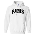 thumbnail image 1 of Paris College Style Hoodie Sweatshirt Unisex 3X-Large White, 1 of 5
