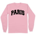 thumbnail image 1 of Paris College Style Long Sleeve Shirt Unisex 2X-Large Pink, 1 of 5