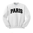 thumbnail image 1 of Paris College Style Sweatshirt Unisex Large White, 1 of 5